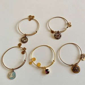 Alex and Ani Gold Finish Bundle